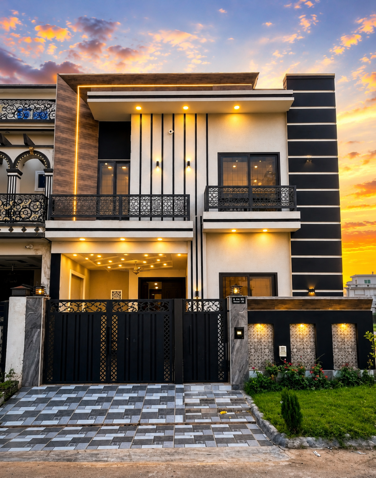 Luxury 5 Marla House for Sale A Extension Citi Housing Sialkot